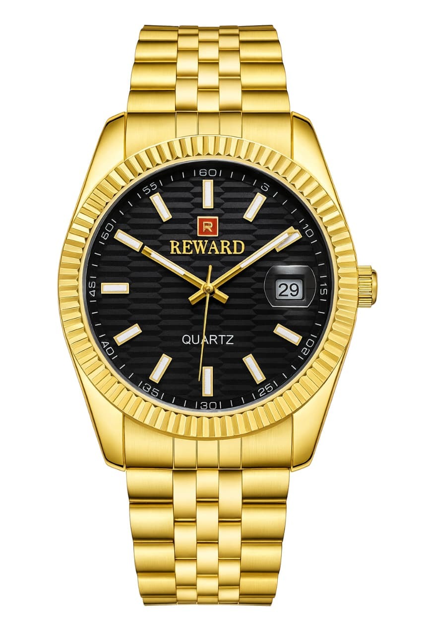 REWARD Men’s Collection Watch – New Model | Date Working | Butterfly Lock | Luxury Wristwatch