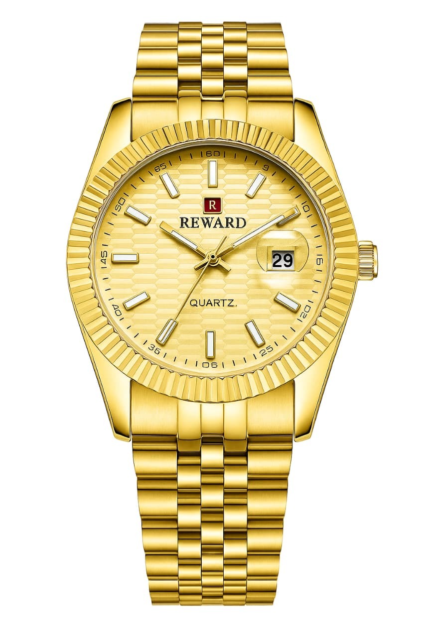 REWARD Men’s Collection Watch – New Model | Date Working | Butterfly Lock | Luxury Wristwatch - Image 2